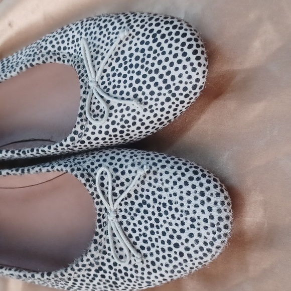 NWOT MADEWELL The Adelle Ballet Flat Leather Calf Hair Sz 7.5 - Picture 2 of 14